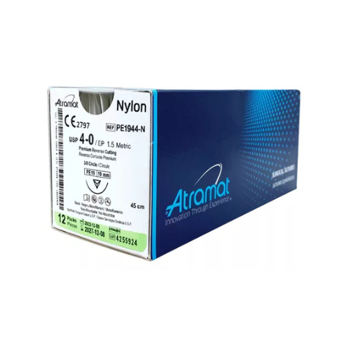 NYLON 4/0 3/8 PE-19 MM 45 CM PE1944 C/12
