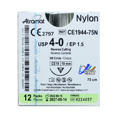 NYLON 4/0 3/8 CE-19 MM CE1944 C/12