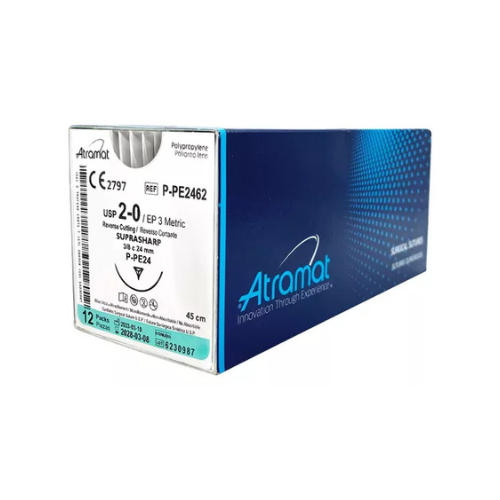 POLIPROPILENO 2/0 3/8 24MM 45 PE2462 C/