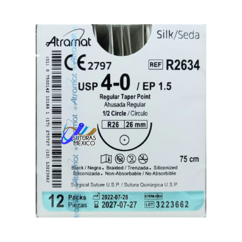 SEDA TRENZ 4/0 26 MM 75 CM  R2634 C/12