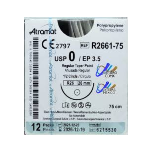 POLIPROPILENO 0 C/A 26MM 75 R2661 C/12