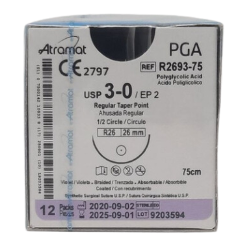 ACID POLIGLICOLICO 3/0 70CM R2693  C/12