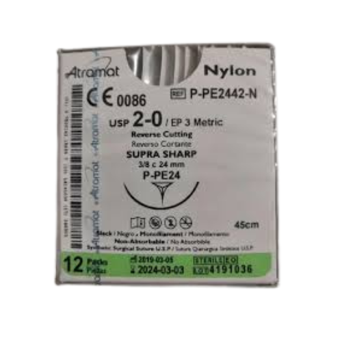 NYLON 2/0 24 MM 45 CM PE2442 C/12