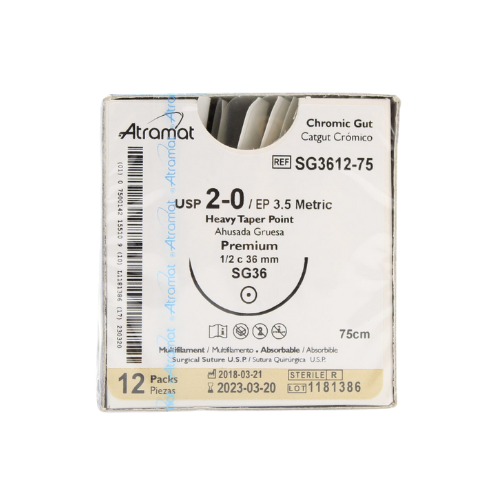 CATGUT SIMPLE 2/0 36MM 75CM SG3622 C/12