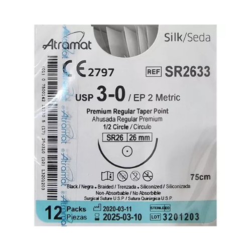 SEDA TRENZ 3/0 1/2 26 75 CM SR2633 C/12