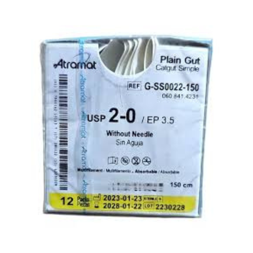 CATGUT SIMPLE 2/0 S/AGUJA 150 CM C/12