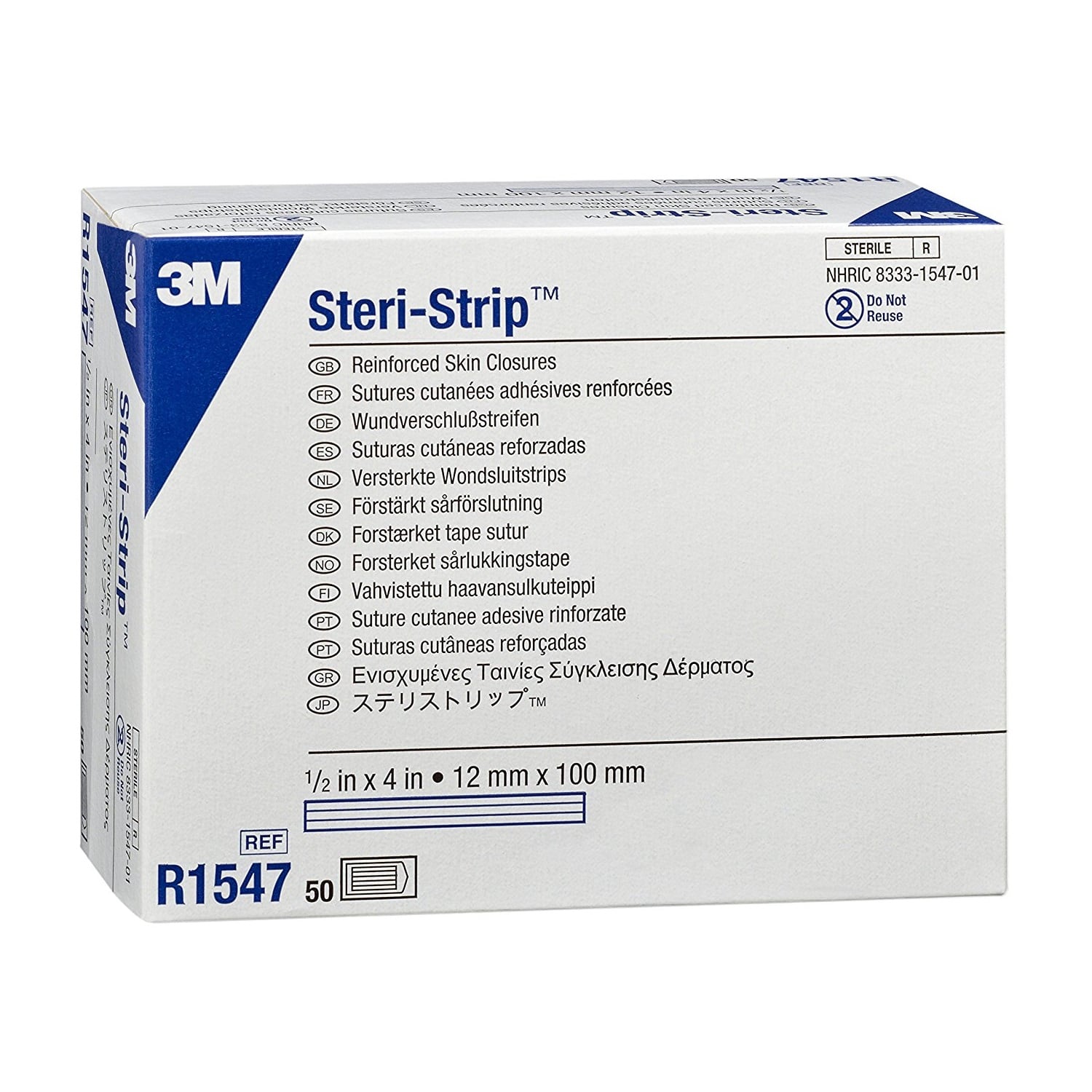 STERI STRIP 1547 (1.2X10CM) C/50