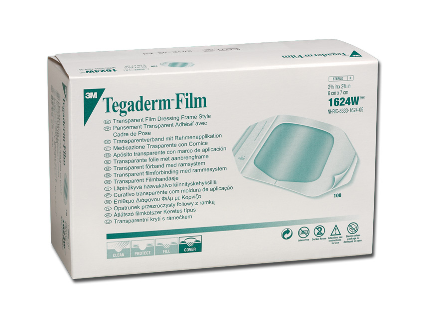 TEGADERM 1624 APOSITO 6X7CM C/50
