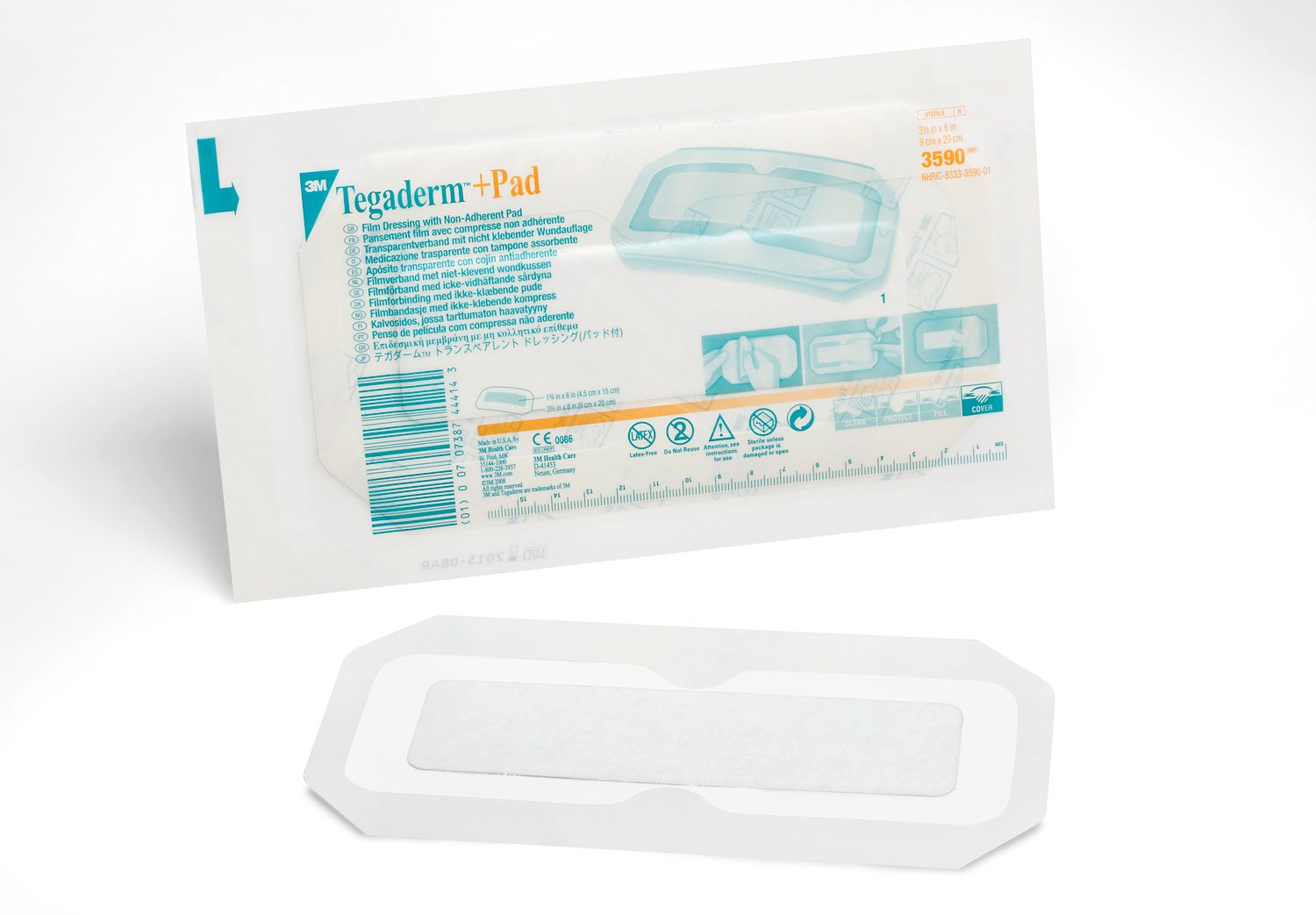TEGADERM PAD 3590 (9X20) C/25