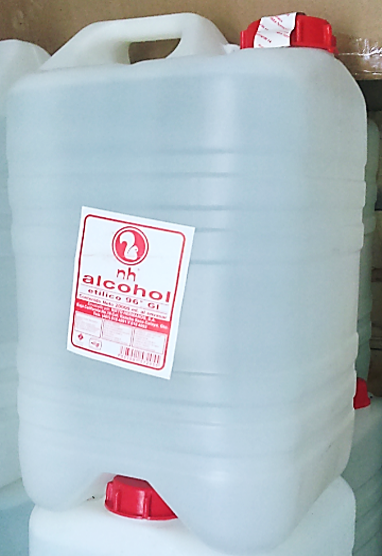 ALCOHOL 96° DE 20 LT