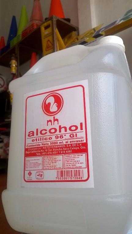 ALCOHOL 96° DE 4.5 LT