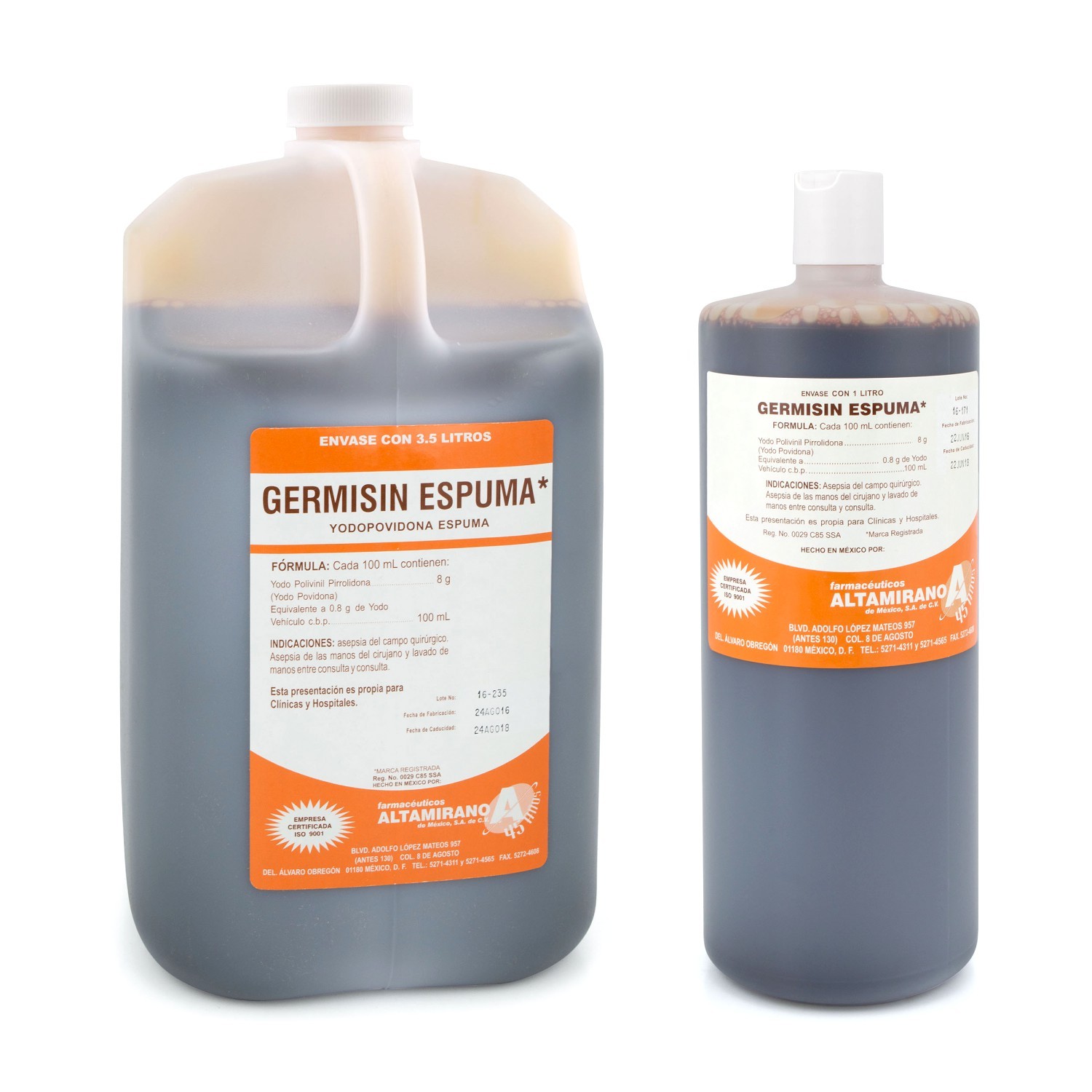 GERMISIN ESPUMA 3.5 LT