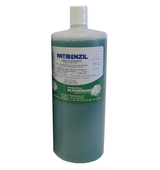 ANTIBENZIL JABON DE 1000 ML.