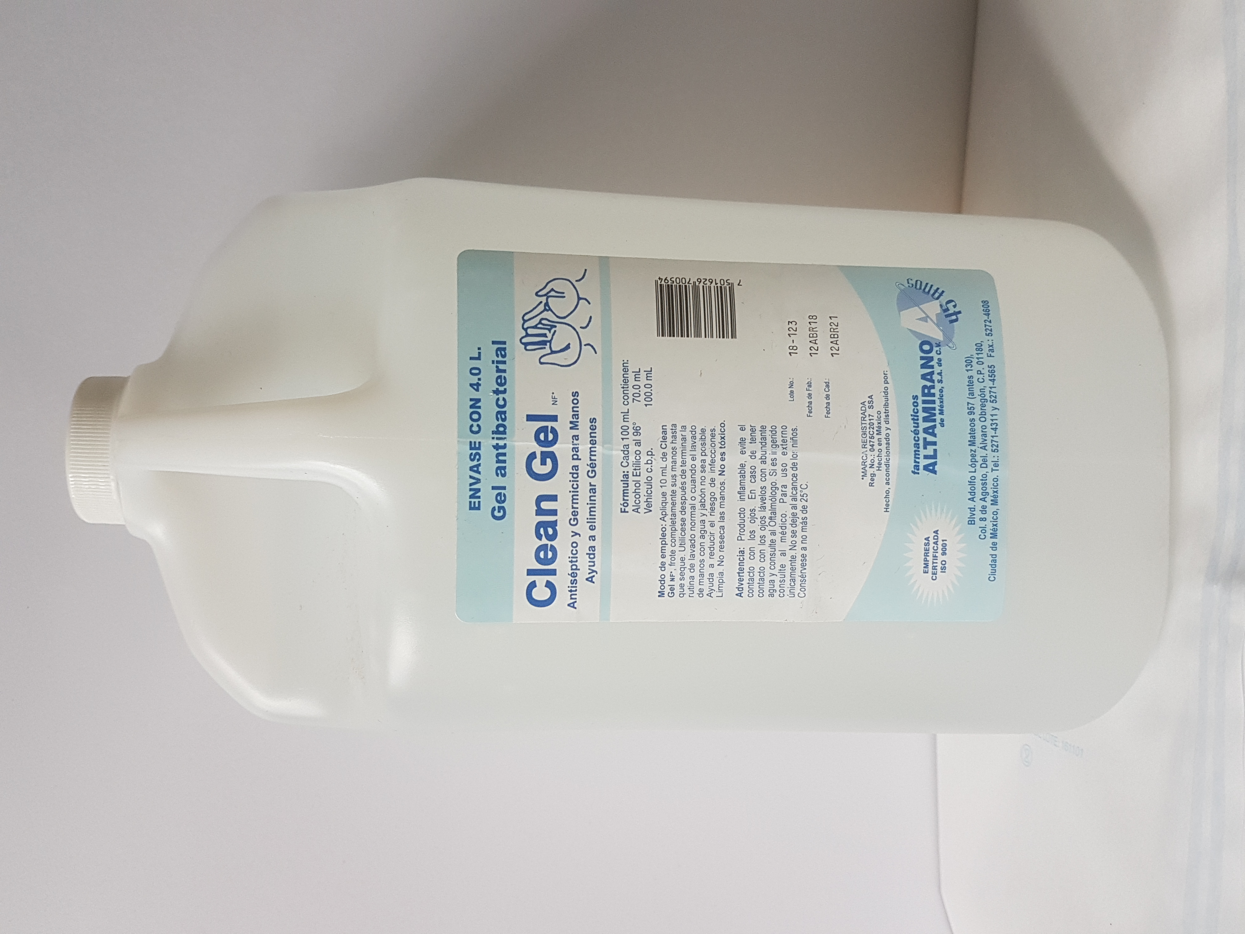 CLEAN GEL 4 LT