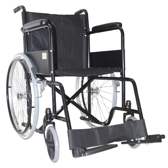 SILLA RUEDAS 18" FIJA/REMOV ALUM NEG