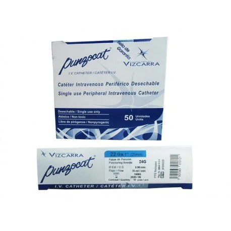 PUNZOCAT CAL.22(AGUJA 24-G) 19 MM AZUL