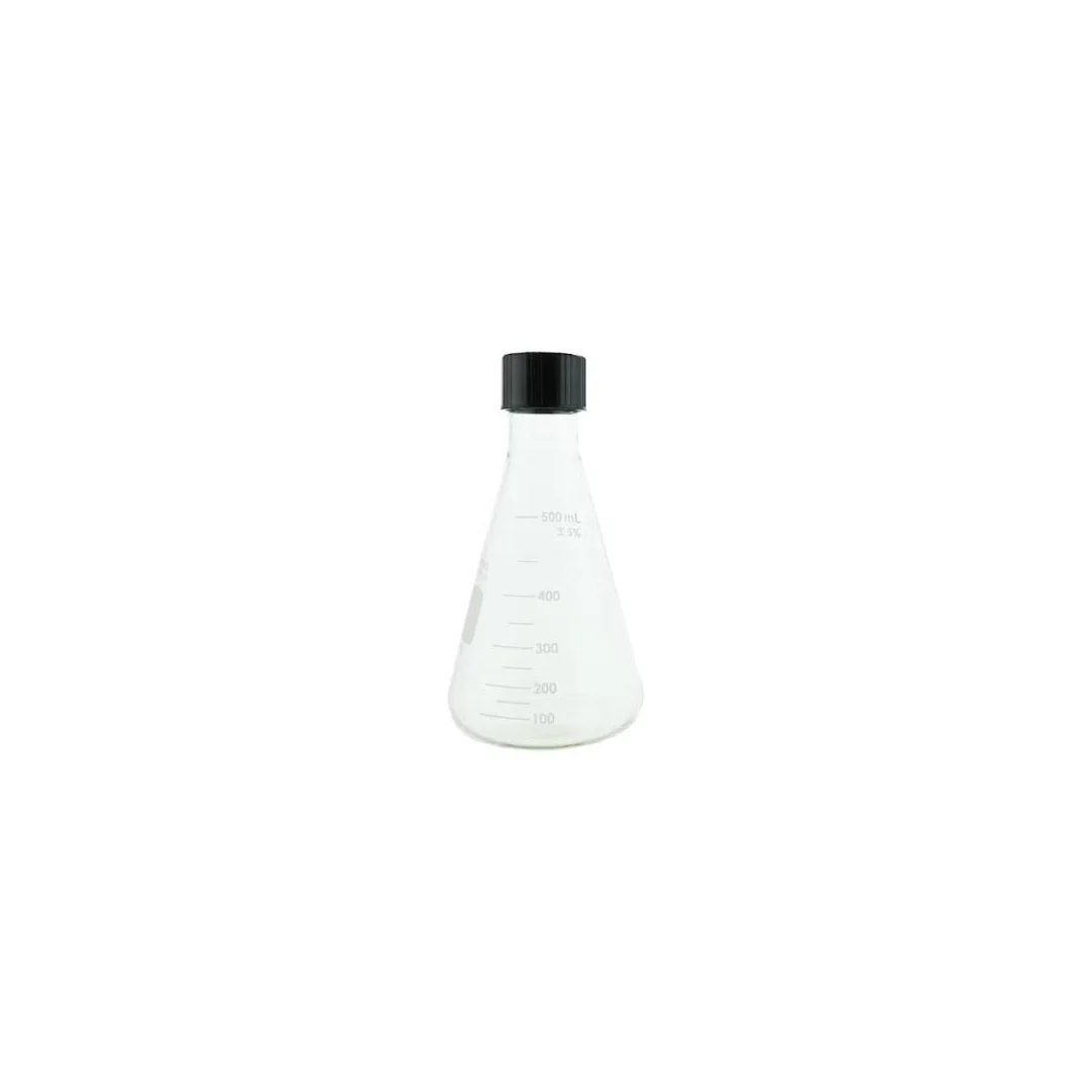 MATRAZ ERLENMEYER 500 ML C/TAPON 26505