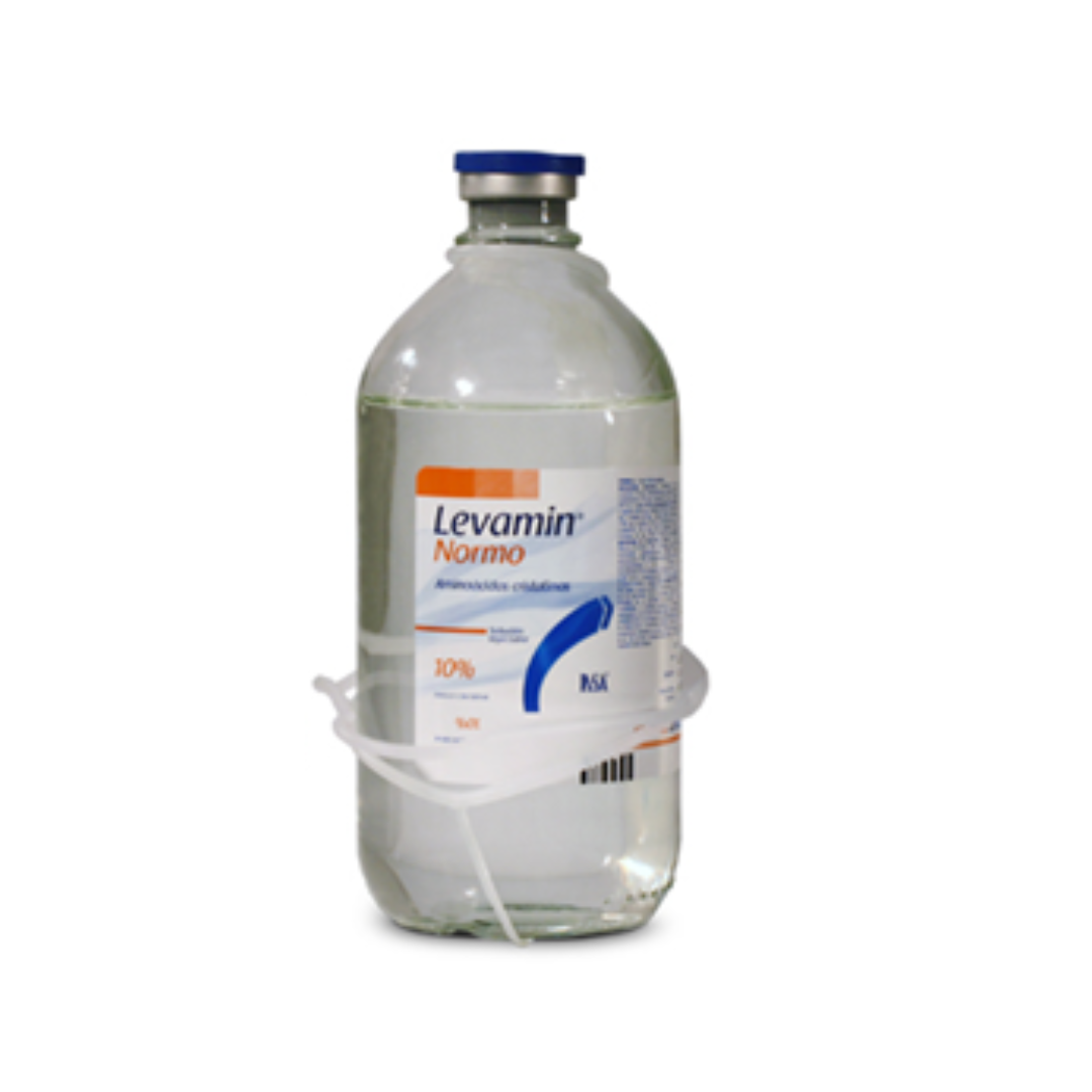 * LEVAMIN NORMO 10% INY 500 ML VIDRIO