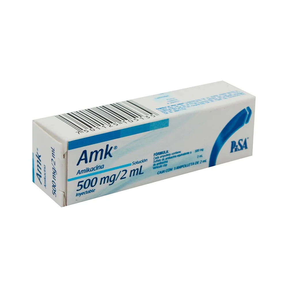 * AMK (AMIKACINA) 500 MG INY 1 AMP 2 ML