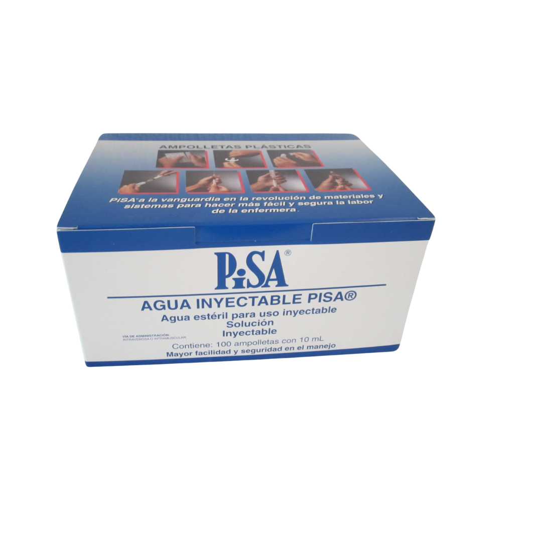 * AGUA INY. DE 10 ML. C/100 PLAST