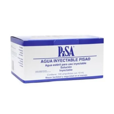 * AGUA INY 10 ML C/100 AMP VIDRIO