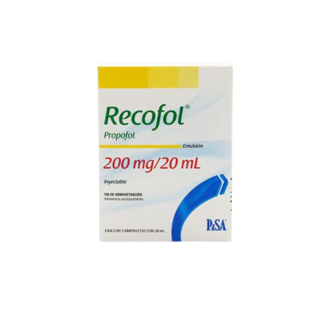 * RECOFOL 20 ML. INY. C/5 AMP.