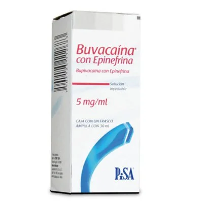 * BUVACAINA C/EPINEFRINA 30 ML. AMP.