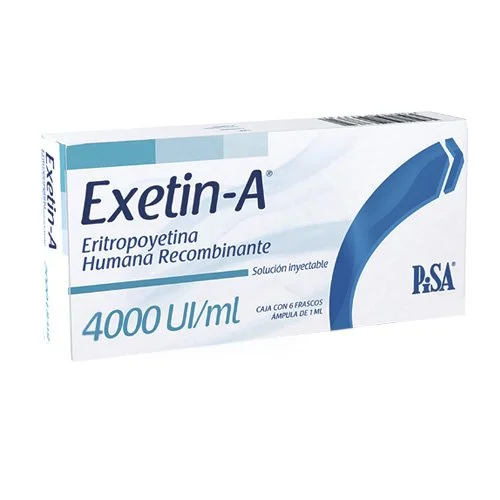 * EXETIN-A SI 4000 U/ml FCO. 1 ML C/6