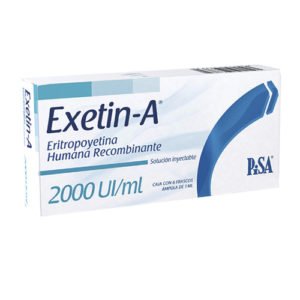 * EXETIN-A SI 2000 U/ML FCO 1 ML C/6