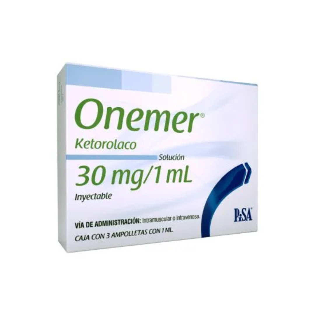 *ONEMER 30 MG/ML 1 ML C/3 AMP