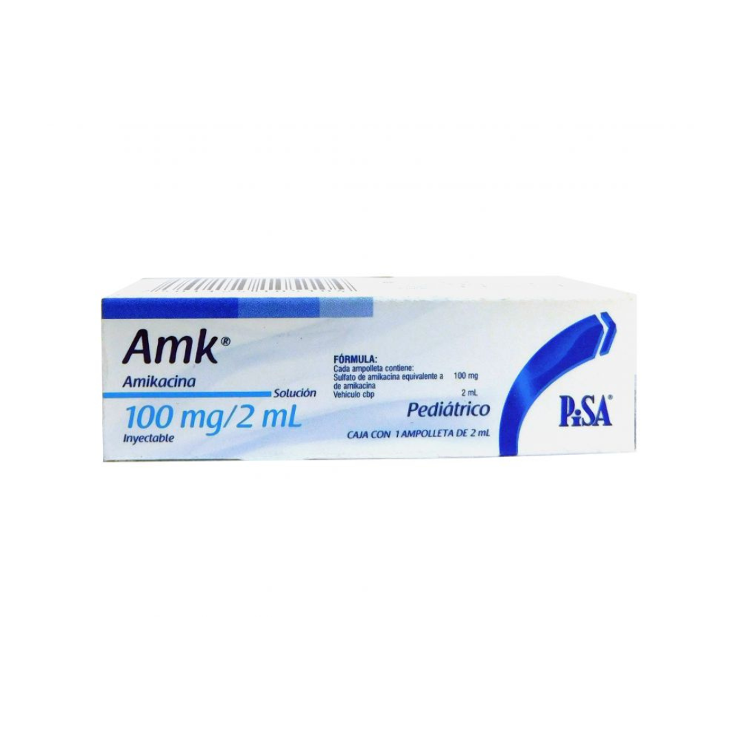 AMK (AMIKACINA) 100 MG INY 1 AMP 2 ML