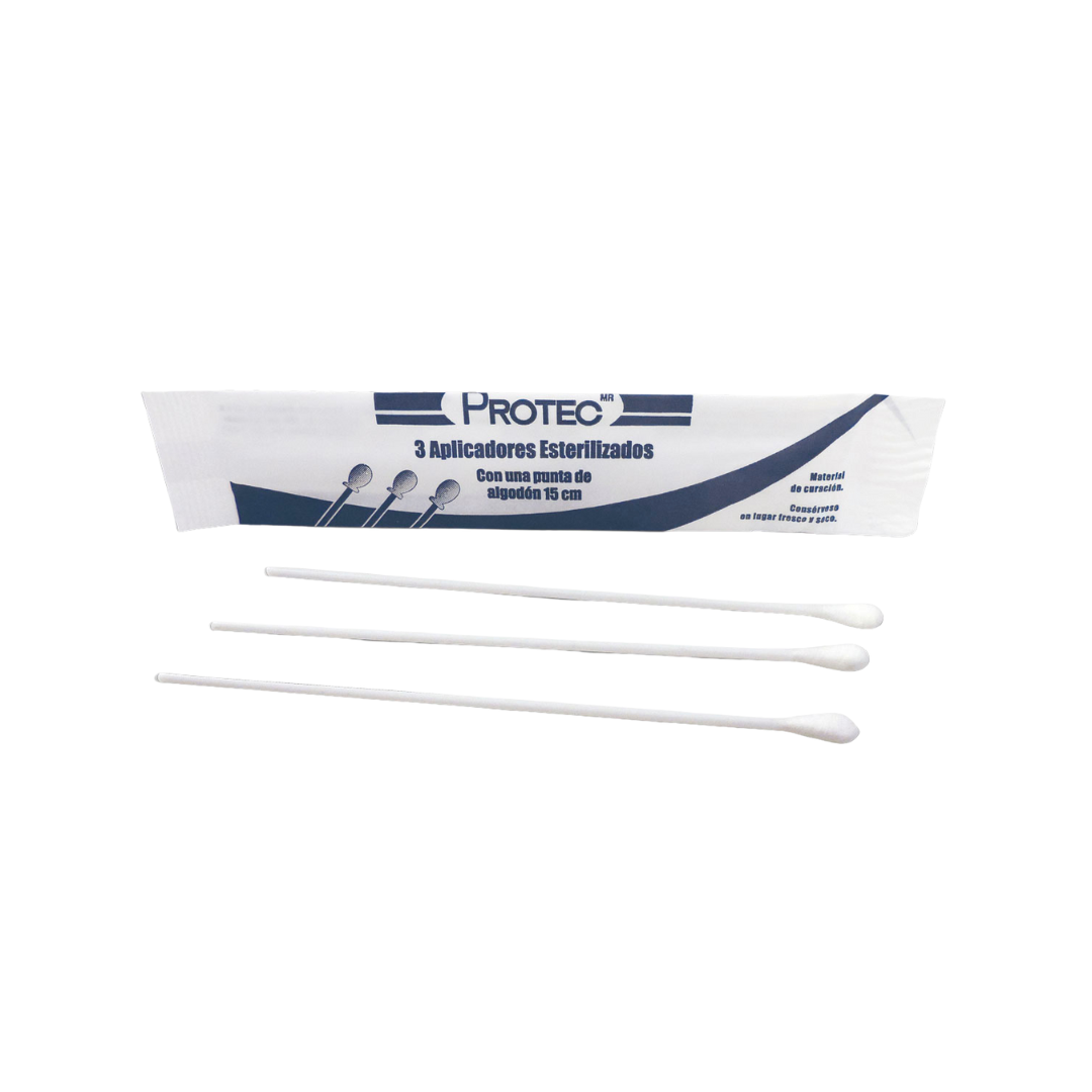 APLICADORES DE PLAST. ESTERIL C/3 C/100