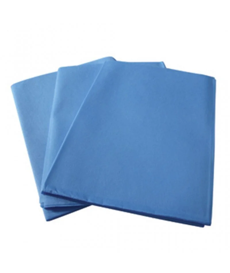 SABANA DESECHABLE AZUL .90 X1.80 C/10 PZ